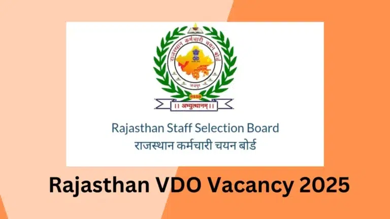 Rajasthan VDO Vacancy 2025: Eligibility, Exam Pattern, and Syllabus