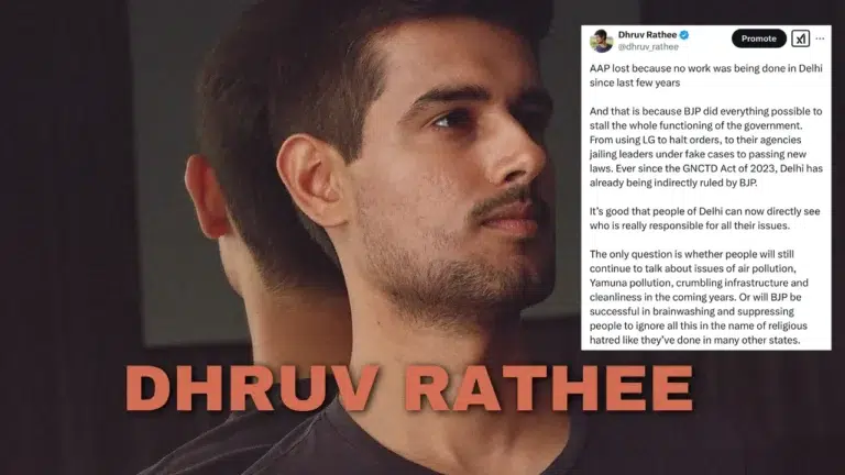 Dhruv Rathee Reacts to BJP Landslide Win in Delhi